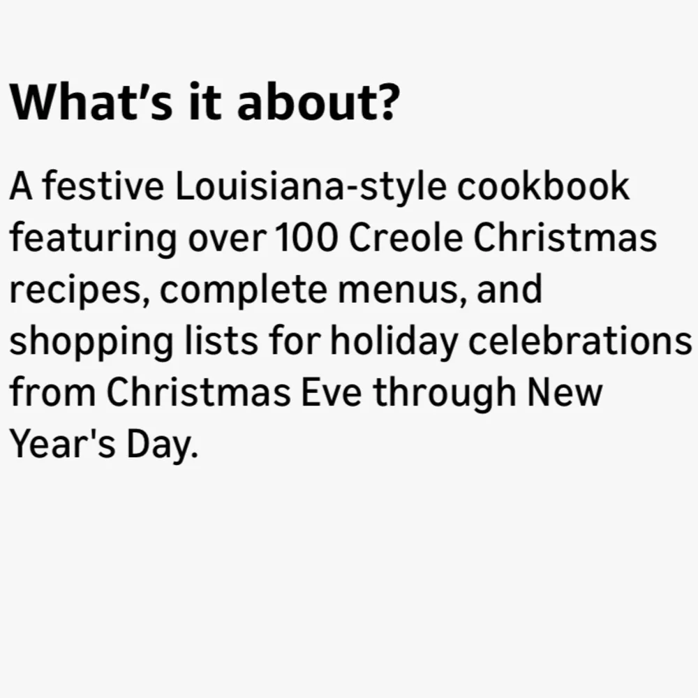 👨‍🍳Emeril's Creole Christmas Cookbook recipes Emeril legasse book